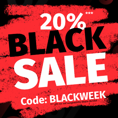 Erhalten Sie 20% Rabatt auf ausgewählte Artikel während unserer Black Week Aktion!