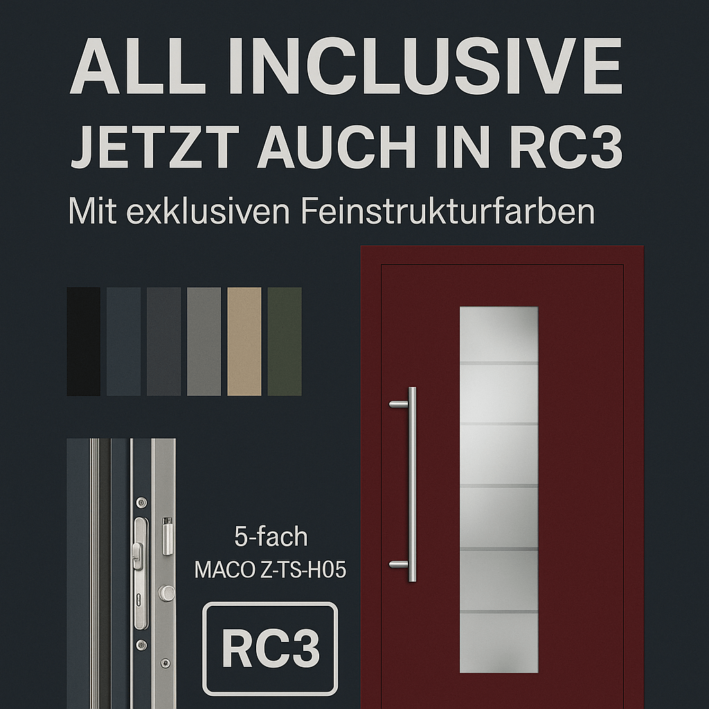 Groke All Inclusive Haustüren jetzt in RC3 – Mehr Sicherheit, mehr Stil, mehr Auswahl