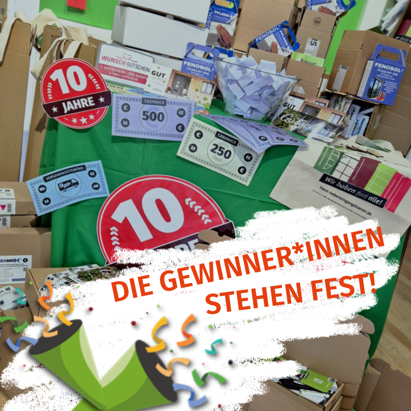 Die Gewinner*innen unseres Jubiläums-Gewinnspiels stehen fest!