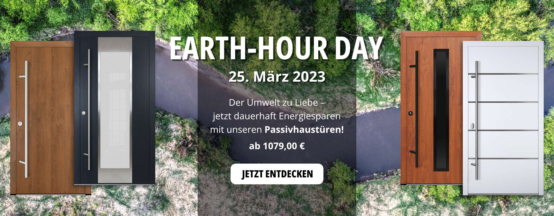 Earth Hour Special: Preisnachlass auf Passivhaustüren bei Haustürenland und Alutürenland